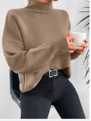 Cappucino Tone Félgarbó Pulóver